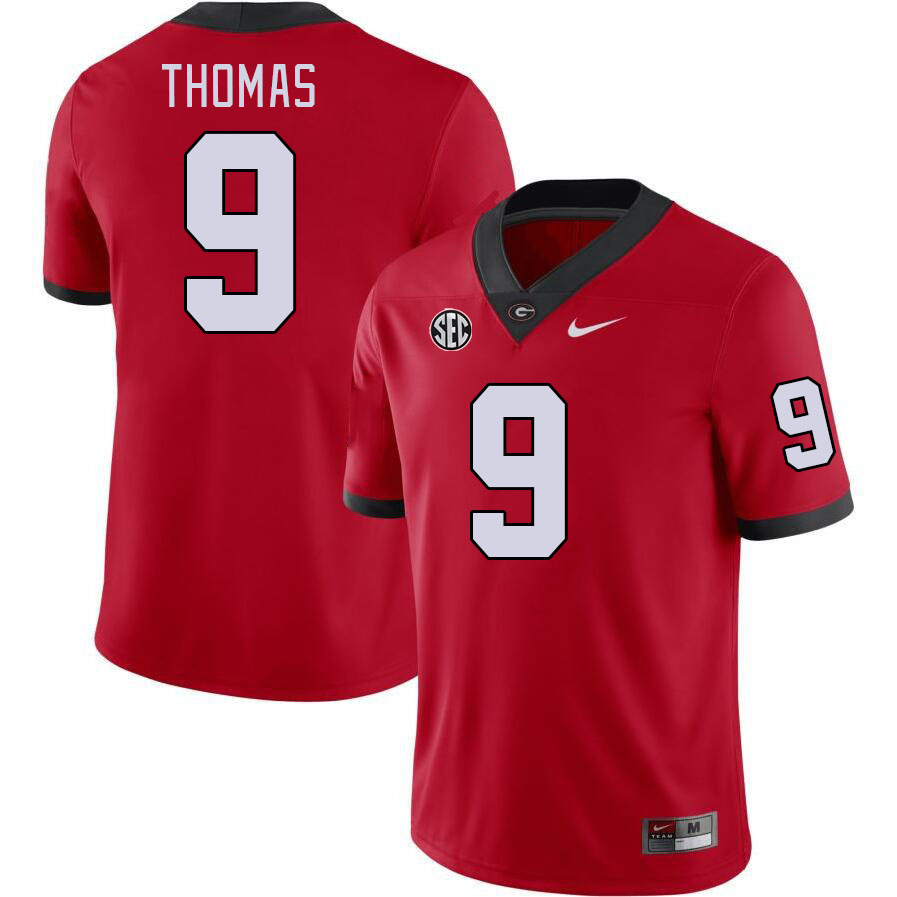 Men #9 Rara Thomas Georgia Bulldogs College Football Jerseys Stitched-Red